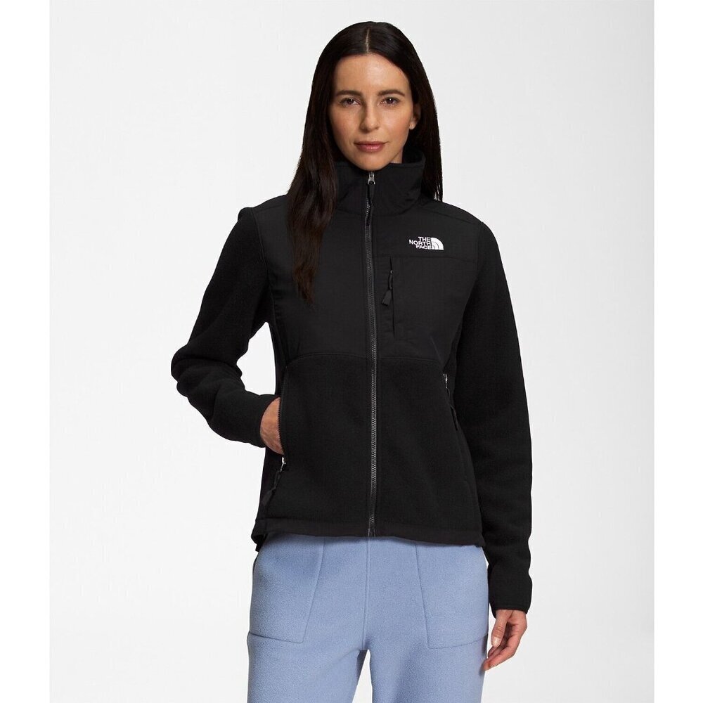 The North Face Size S Denali Fleece Jacket Black Full Zip Pockets Warm Sweater